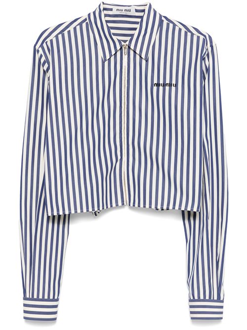 Striped poplin shirt MIU MIU | MK1905S-OOO16FCF0C56